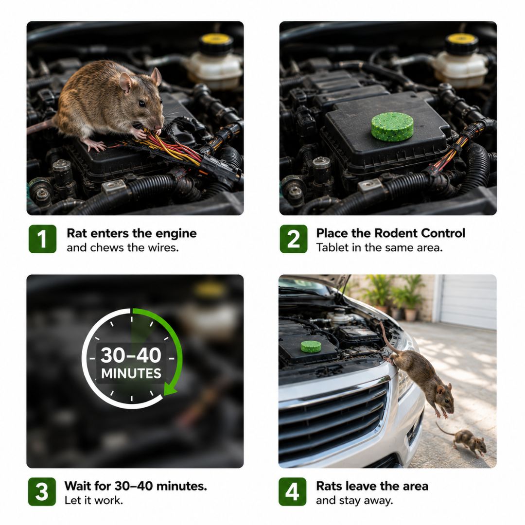 Rodent Control & Pest Repellent Tablets – 12 Pack | Rat & Mouse Protection