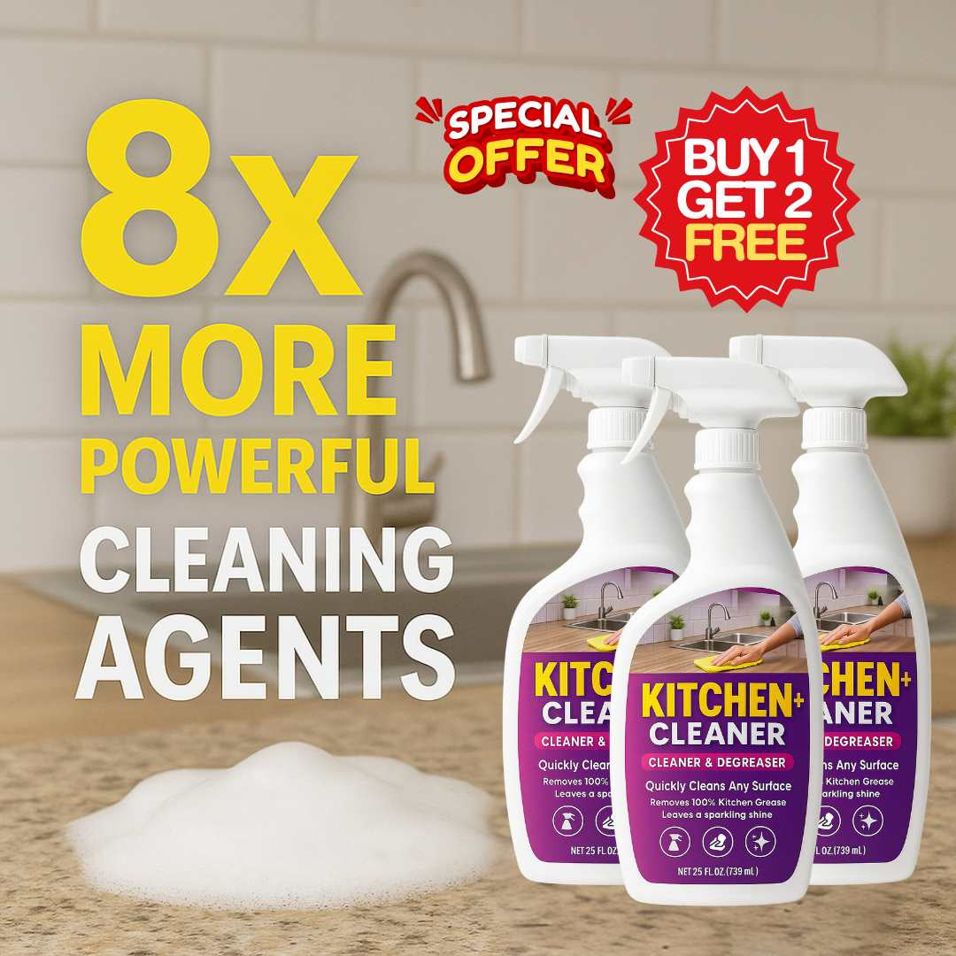 Kitchen Cleaner+ | Instant Shine | Removes Oil, Stain, Grease | BUY 1 GET 1 FREE