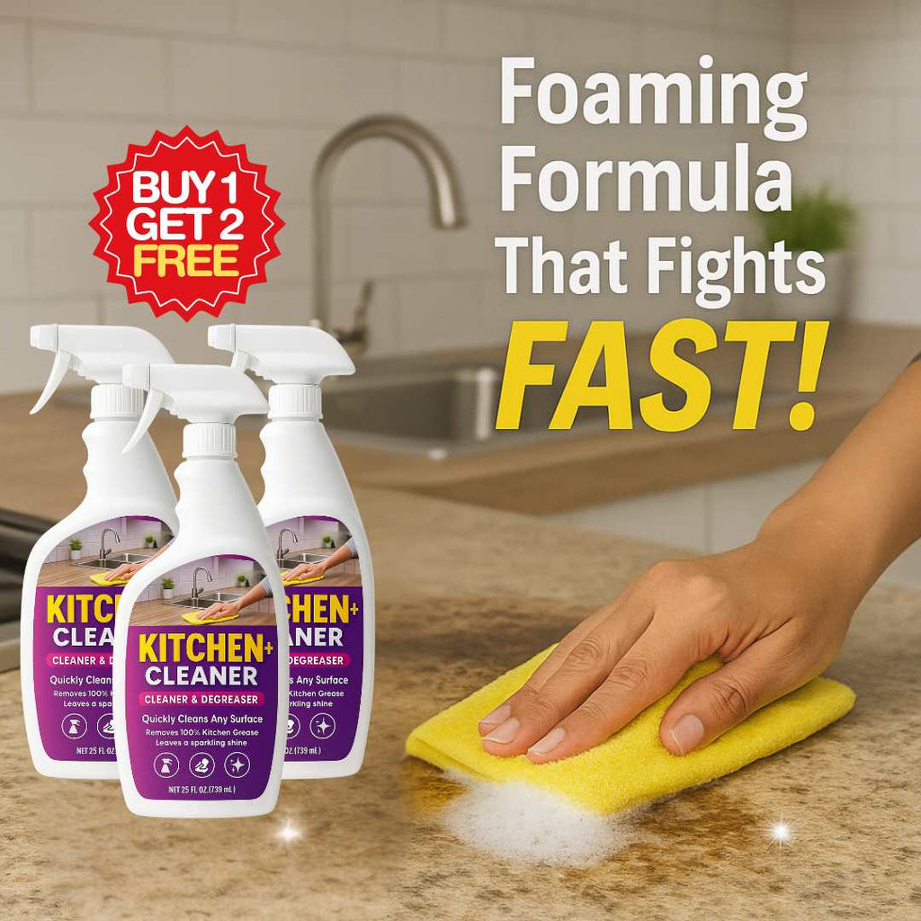 Kitchen Cleaner+ | Instant Shine | Removes Oil, Stain, Grease | BUY 1 GET 1 FREE
