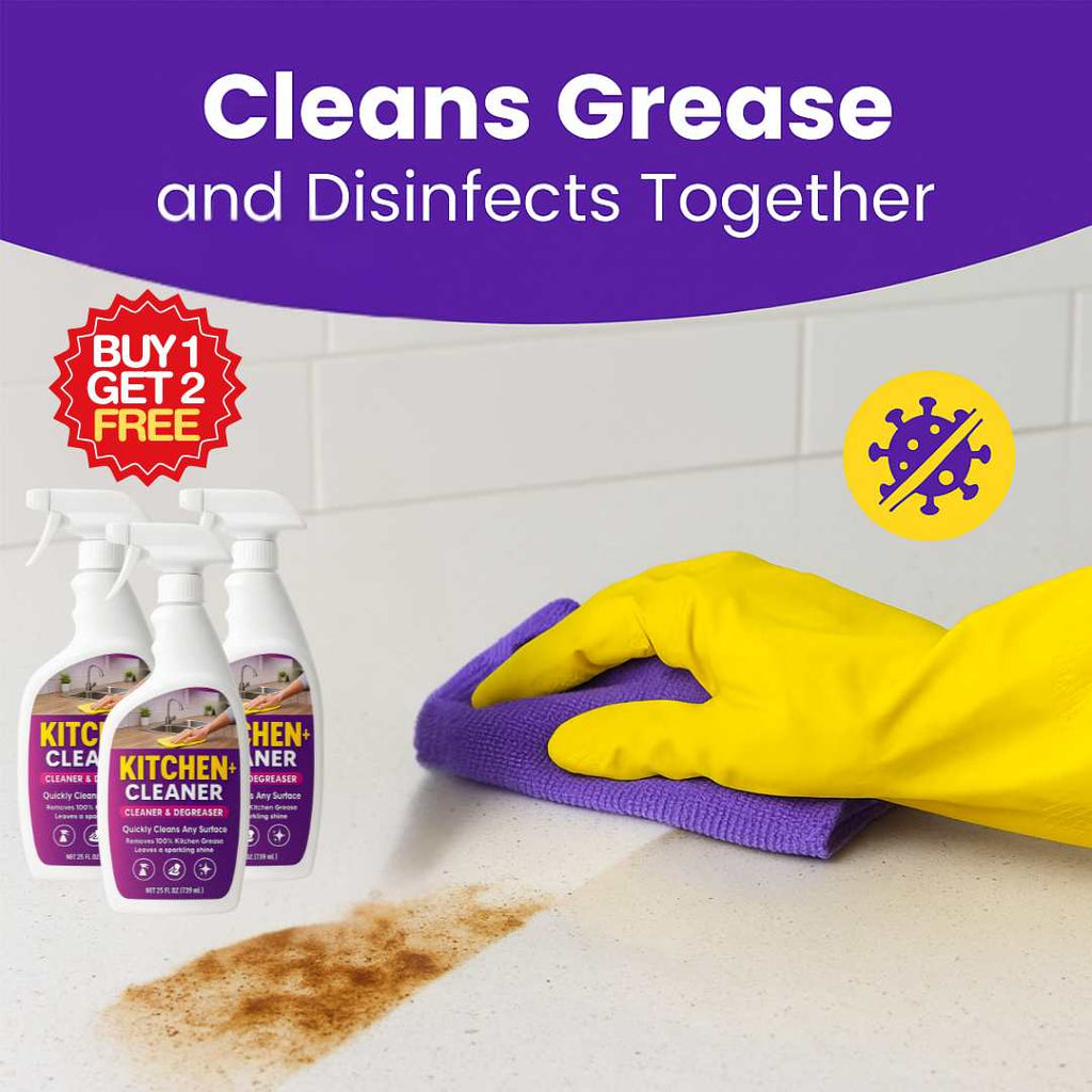 Kitchen Cleaner+ | Instant Shine | Removes Oil, Stain, Grease | BUY 1 GET 1 FREE