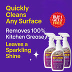 Kitchen Cleaner+ | Instant Shine | Removes Oil, Stain, Grease | BUY 1 GET 1 FREE