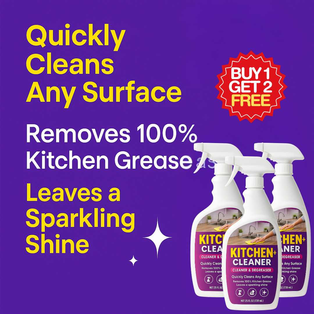 Kitchen Cleaner+ | Instant Shine | Removes Oil, Stain, Grease | BUY 1 GET 1 FREE