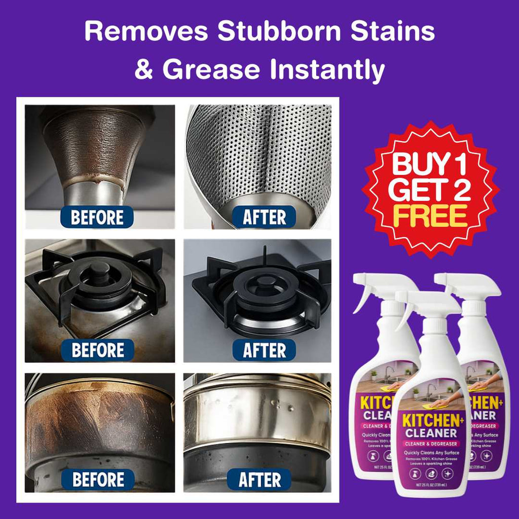 Kitchen Cleaner+ | Instant Shine | Removes Oil, Stain, Grease | BUY 1 GET 1 FREE