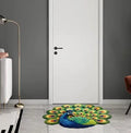 Non-Slip Peacock Mat