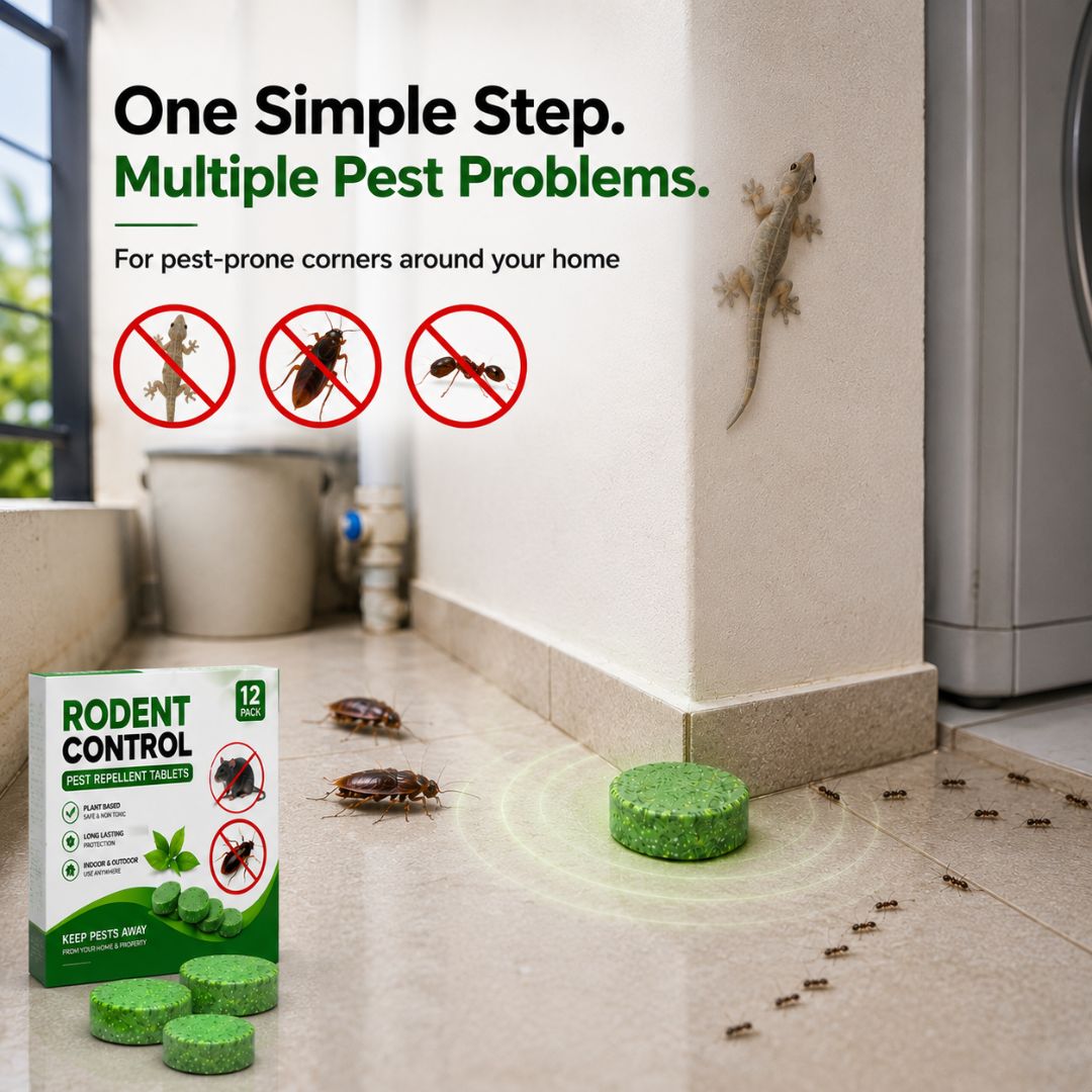 Rodent Control & Pest Repellent Tablets – 12 Pack | Rat & Mouse Protection