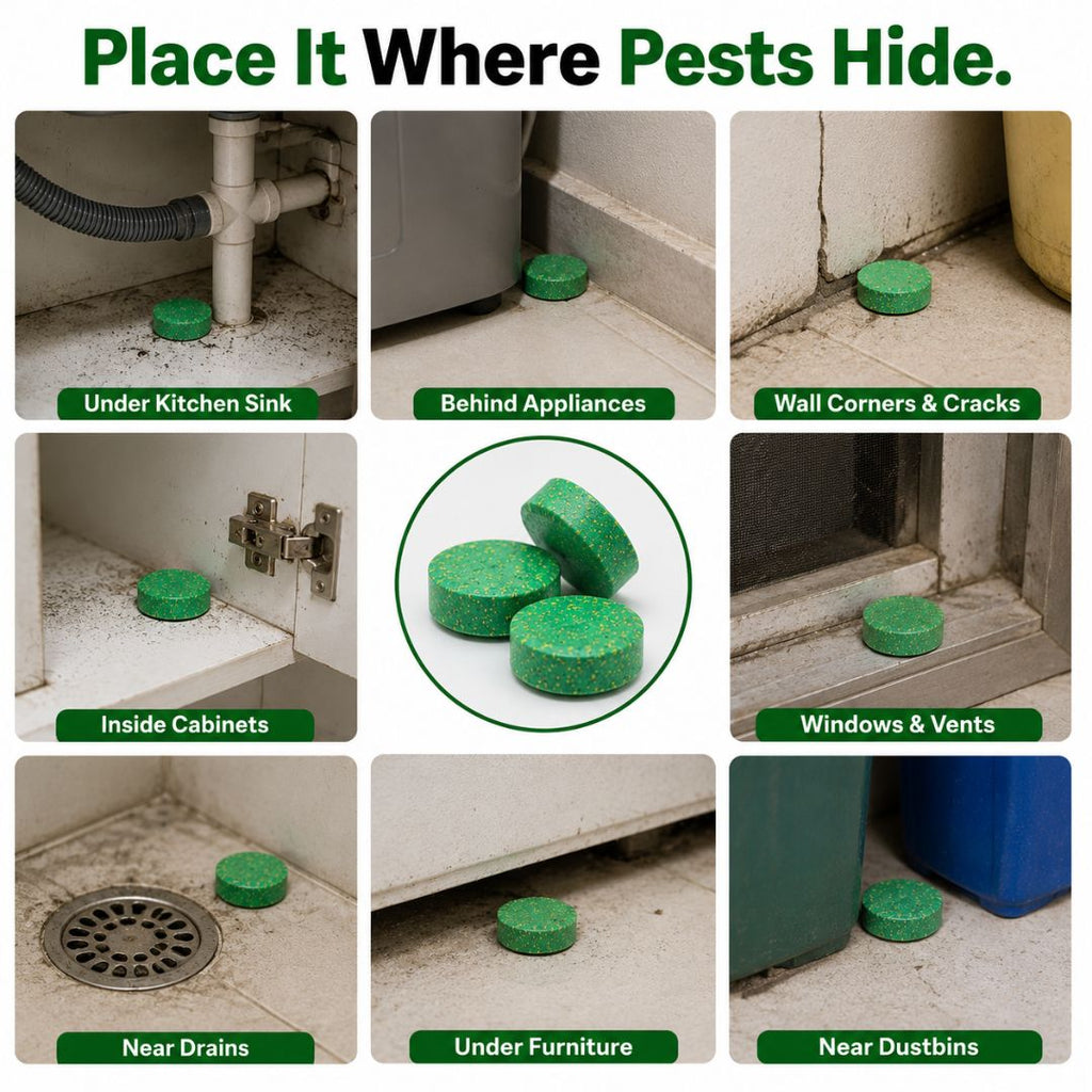 Rodent Control & Pest Repellent Tablets – 12 Pack | Rat & Mouse Protection
