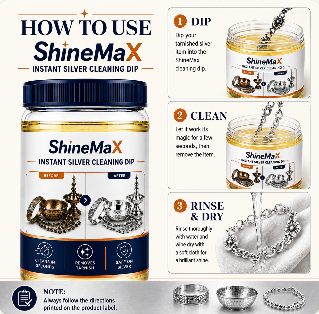 Instant Silver Cleaner (Buy 1 Get 1 FREE ) Festive Dhamaka  🔥