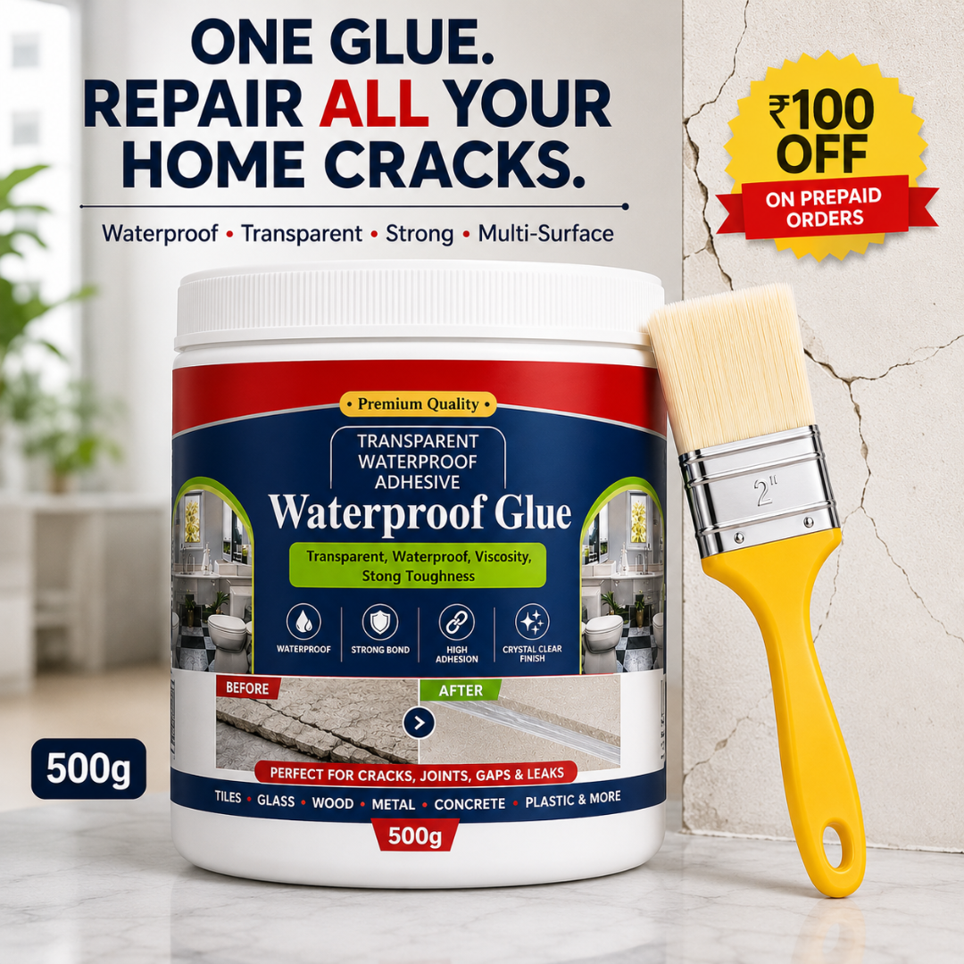 Waterproof Transparent Glue with Brush - 500g